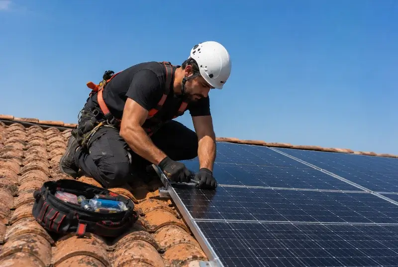 Maintenance et monitoring de panneaux solaires à Peyrus