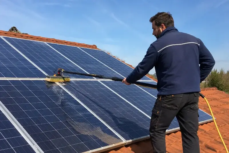 Nettoyage et entretien de panneaux solaires à Peyrus